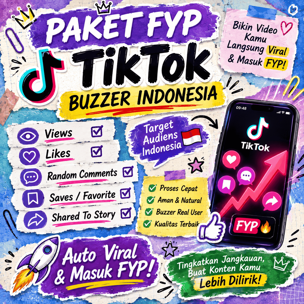 FYP TikTok Video View Indonesia